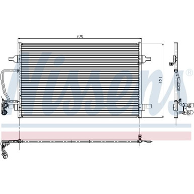 94345 Kondensator, Klimaanlage 94345 Kondensator, Klimaanlage
