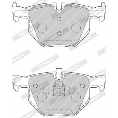 Ferodo | Bremsbelagsatz, Scheibenbremse | FDB1808