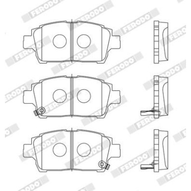Ferodo | Bremsbelagsatz, Scheibenbremse | FDB1392