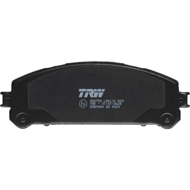 TRW | Bremsbelagsatz, Scheibenbremse | GDB3484