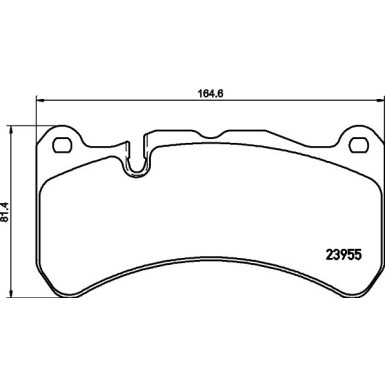 Hella Pagid | Bremsbelagsatz, Scheibenbremse | 8DB 355 019-521