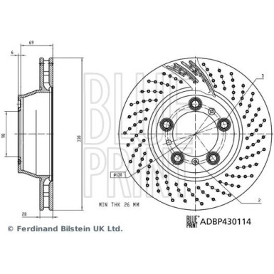 Blue Print | Bremsscheibe | ADBP430114