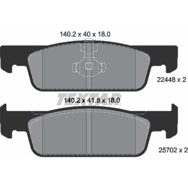 2244801 Bremsbelagsatz, Scheibenbremse Q+ 2244801 Bremsbelagsatz, Scheibenbremse Q+