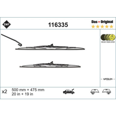 116335 Wischblatt DAS ORIGINAL SET
