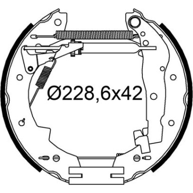 Valeo | Bremsbackensatz | 554916