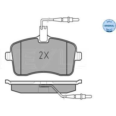 025 241 3418/W Bremsbelagsatz, Scheibenbremse MEYLE-ORIGINAL: True to OE.