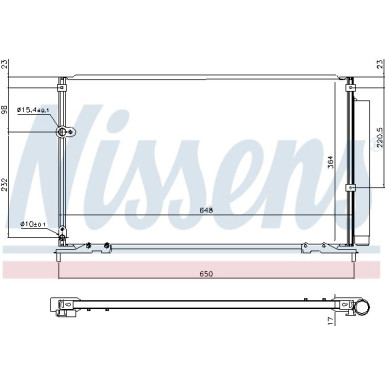 Nissens | Kondensator, Klimaanlage | 940707