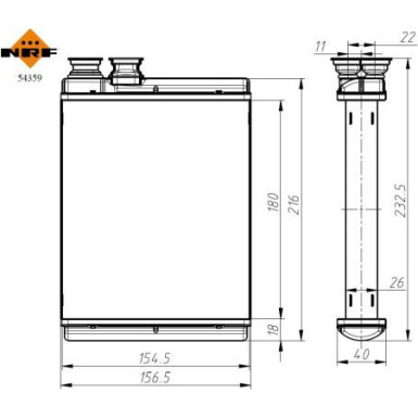 54359 Wärmetauscher, Innenraumheizung EASY FIT 54359 Wärmetauscher, Innenraumheizung EASY FIT