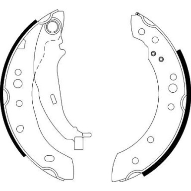 8DB 355 000-271 Bremsbackensatz