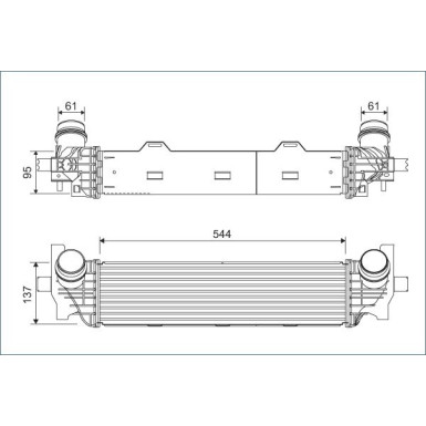 Valeo | Ladeluftkühler | 822934