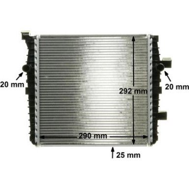 Mahle | Kühler, Motorkühlung | CR 1028 000P