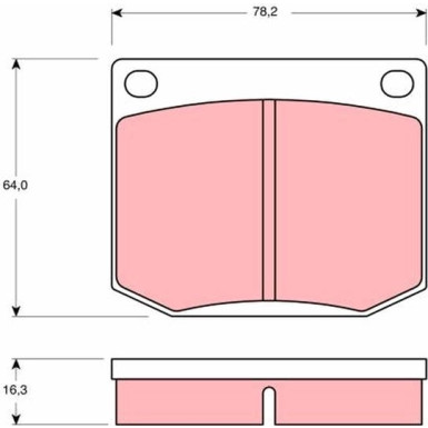 GDB637 Bremsbelagsatz, Scheibenbremse