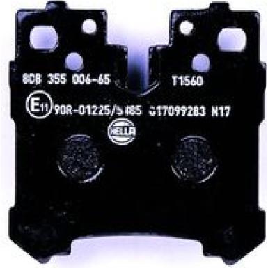 Hella | Bremsbelagsatz, Scheibenbremse | 8DB 355 006-651