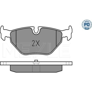 Meyle Bremsbelagsatz, Scheibenbremse MEYLE-PD: Advanced performance and design 025 219 3417/PD