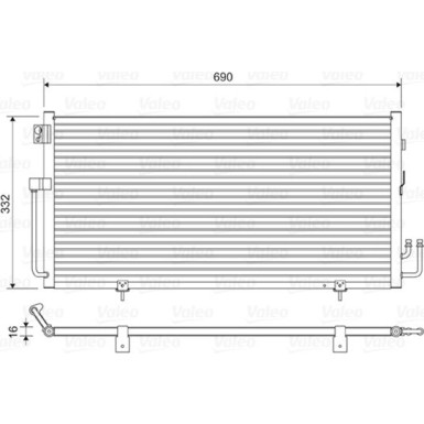 814063 Kondensator, Klimaanlage 814063 Kondensator, Klimaanlage