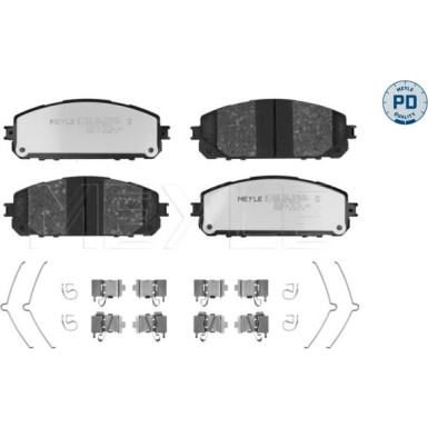 025 220 7018/PD Bremsbelagsatz, Scheibenbremse MEYLE-PD: Advanced performance and design.