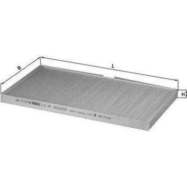 LA 58 Filter, Innenraumluft LA 58 Filter, Innenraumluft