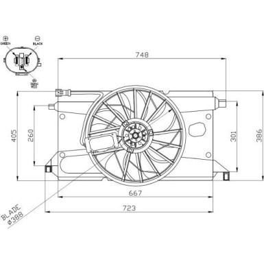 47961 Lüfter, Motorkühlung