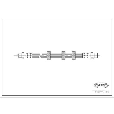 Corteco | Bremsschlauch | 19025849