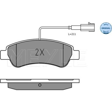 Meyle Bremsbelagsatz, Scheibenbremse MEYLE-ORIGINAL: True to OE 025 220 4119