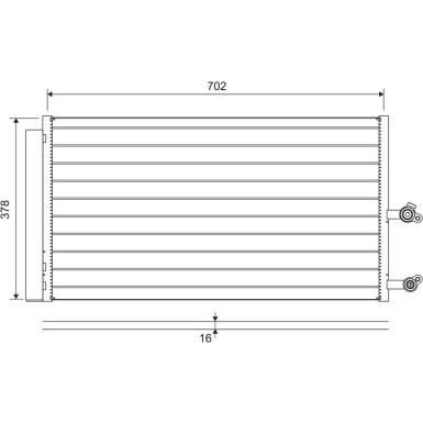 Valeo | Kondensator, Klimaanlage | 822645