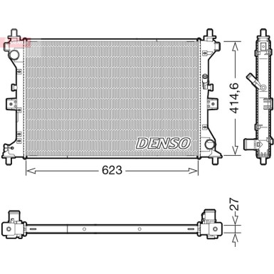 Denso | Kühler, Motorkühlung | DRM47039