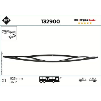 SWF Wischblatt Scheibenwischer DAS ORIGINAL TRUCKS 132900