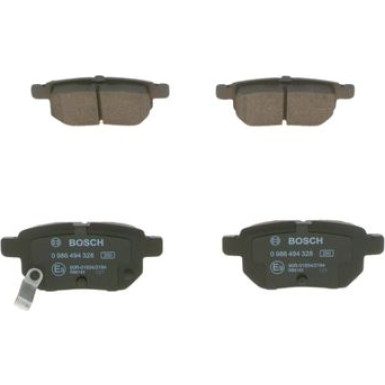 BOSCH | Bremsbelagsatz, Scheibenbremse | 0 986 494 328