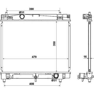 53972 Kühler, Motorkühlung