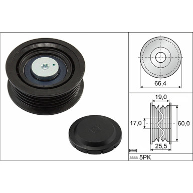 532 0642 10 Umlenk-/Führungsrolle, Keilrippenriemen