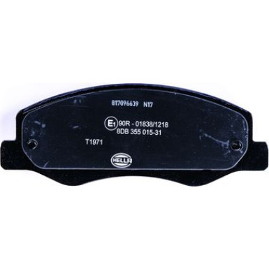 Hella | Bremsbelagsatz, Scheibenbremse | 8DB 355 015-311
