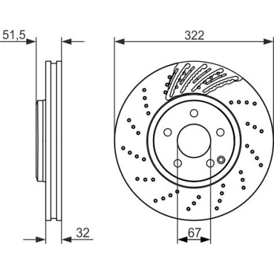 BOSCH | Bremsscheibe | 0 986 479 720