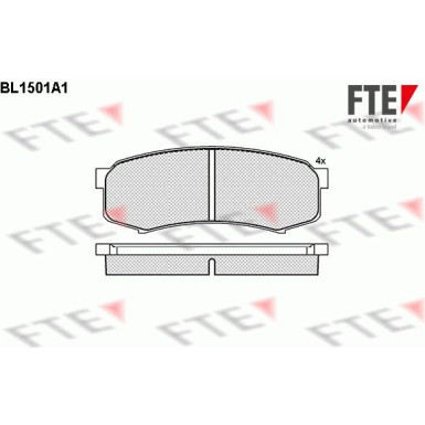 FTE | Bremsbelagsatz, Scheibenbremse | 9010225