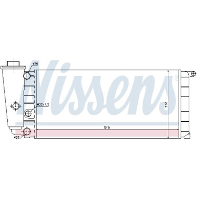 Nissens | Kühler, Motorkühlung | 61837