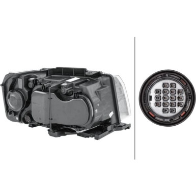 Hella 2 x HELLA Hauptscheinwerfer 1EL 354 813-091