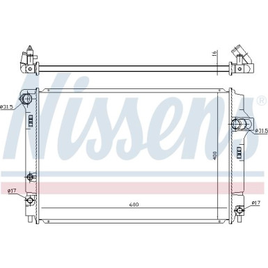 Nissens | Kühler, Motorkühlung | 646873