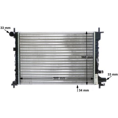 Mahle | Kühler, Motorkühlung | CR 381 000S