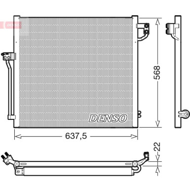 Denso | Kondensator, Klimaanlage | DCN17058