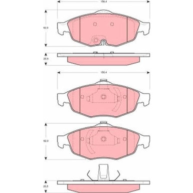 GDB4125 Bremsbelagsatz, Scheibenbremse GDB4125 Bremsbelagsatz, Scheibenbremse