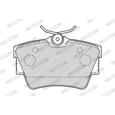 Ferodo | Bremsbelagsatz, Scheibenbremse | FVR1516
