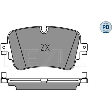 Meyle Bremsbelagsatz, Scheibenbremse MEYLE-PD: Advanced performance and design 025 223 0717/PD