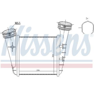 96468 Ladeluftkühler ** FIRST FIT ** 96468 Ladeluftkühler ** FIRST FIT **