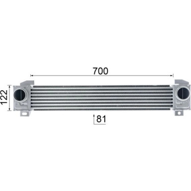 Mahle | Ladeluftkühler | CI 619 000P