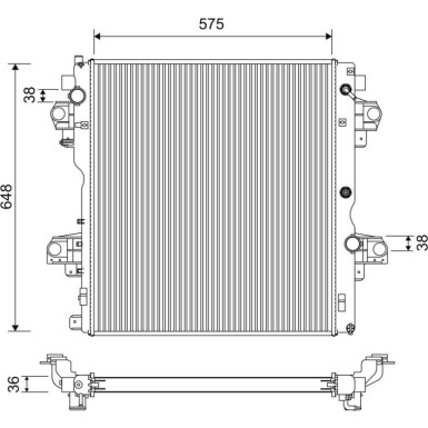 Valeo | Kühler, Motorkühlung | 701226