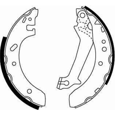 GS8607 Bremsbackensatz