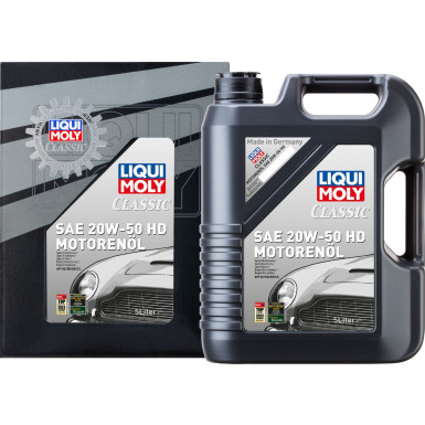 10L LIQUI MOLY 1129 Classic SAE 20W-50 HD Motoröl, 2x 5L
