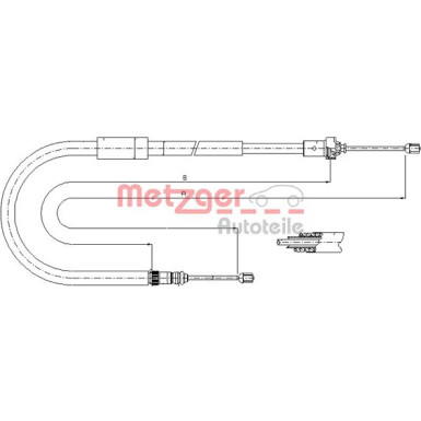 11.6664 Seilzug, Feststellbremse