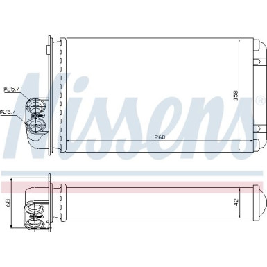 73255 Wärmetauscher, Innenraumheizung ** FIRST FIT **