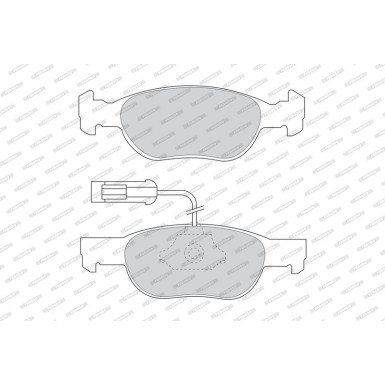 Ferodo | Bremsbelagsatz, Scheibenbremse | FDB1040