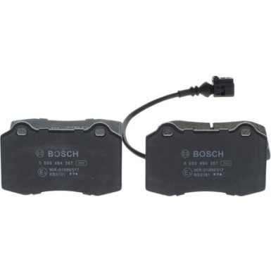 BOSCH | Bremsbelagsatz, Scheibenbremse | 0 986 494 367 BOSCH | Bremsbelagsatz, Scheibenbremse | 0 986 494 367